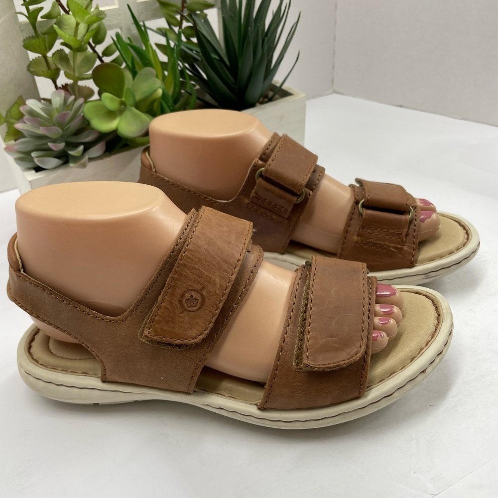 Born Tan Leather Sandals - Picture 3 of 5
